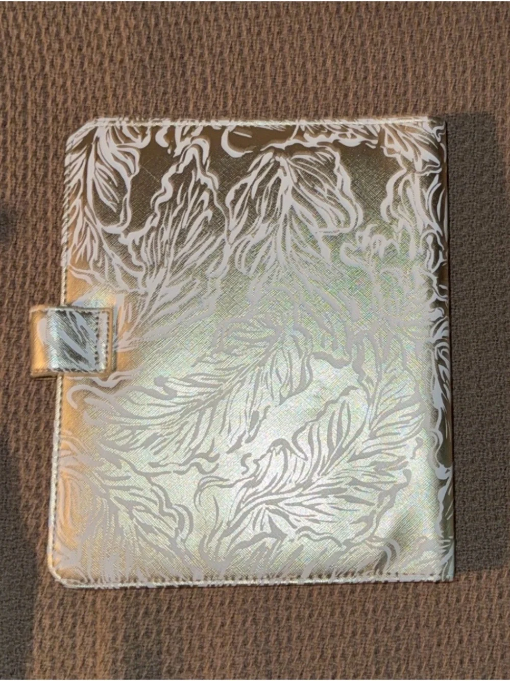 Lilly Pulitzer Iridescent Floral Planner with Gold Plate